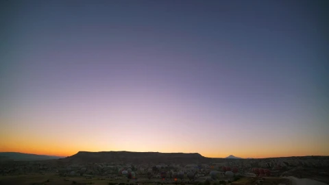Stock Video Hot Air Balloons Flying In The Clear Sky Animated Wallpaper - Free Live Wallpaper