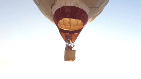 Stock Video Hot Air Balloon Landing Animated Wallpaper - Free Live Wallpaper