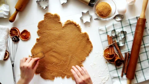Stock Video Homemade Christmas Figure Cookies Animated Wallpaper - Free Live Wallpaper