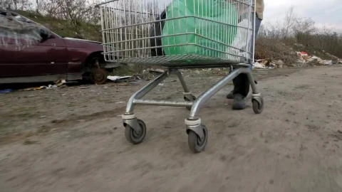 Stock Video Homeless Man Going Through A Garbage Can Animated Wallpaper - Free Live Wallpaper