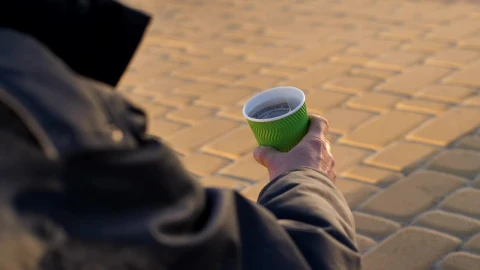 Stock Video Homeless Man Begging For Money Animated Wallpaper - Free Live Wallpaper