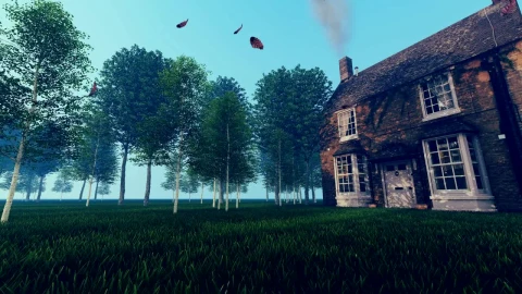 Stock Video Home In The Middle Of Nature Surrounded By Trees Animated Wallpaper - Free Live Wallpaper