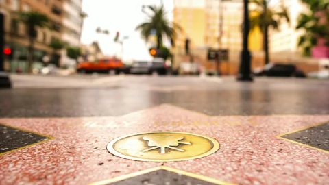 Stock Video Hollywood Walk Of Fame Sidewalk Star Timelapse Animated Wallpaper - Free Live Wallpaper
