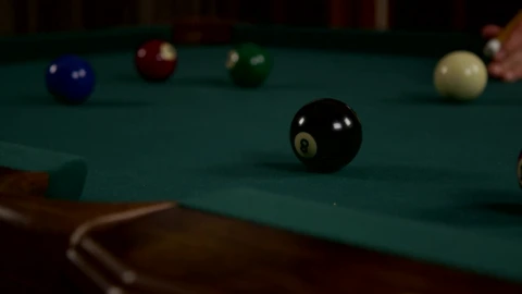Stock Video Hitting A Ball On A Pool Table Animated Wallpaper - Free Live Wallpaper