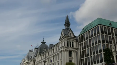 Stock Video Historical Buildings In The City Animated Wallpaper - Free Live Wallpaper