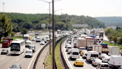 Stock Video Highways With Many Cars On A Sunny Day Animated Wallpaper - Free Live Wallpaper