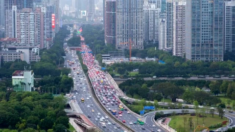 Stock Video Highway With Heavy Traffic In The City Animated Wallpaper - Free Live Wallpaper