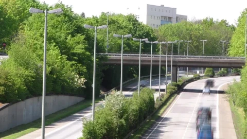 Stock Video Highway With Many Cars On A Sunny Day Animated Wallpaper - Free Live Wallpaper