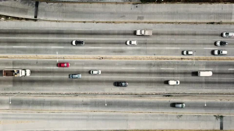 Stock Video Highway Traffic Seen Through Drone Animated Wallpaper - Free Live Wallpaper