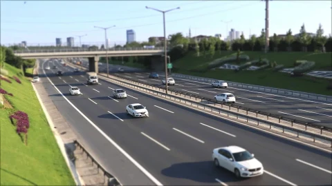 Stock Video Highway Traffic In The Morning Animated Wallpaper - Free Live Wallpaper