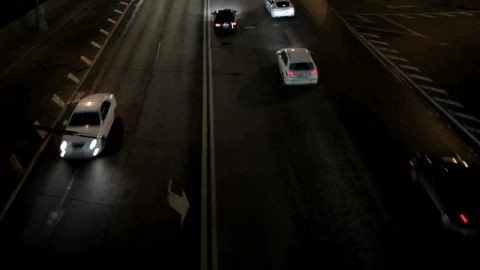 Stock Video Highway Traffic At Night Animated Wallpaper - Free Live Wallpaper