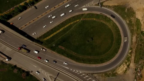 Stock Video Highway Traffic Aerial Shot Animated Wallpaper - Free Live Wallpaper
