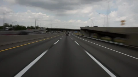 Stock Video Highway Going Past An Airport Animated Wallpaper - Free Live Wallpaper