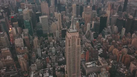 Stock Video High View Of The Empire State Building Animated Wallpaper - Free Live Wallpaper