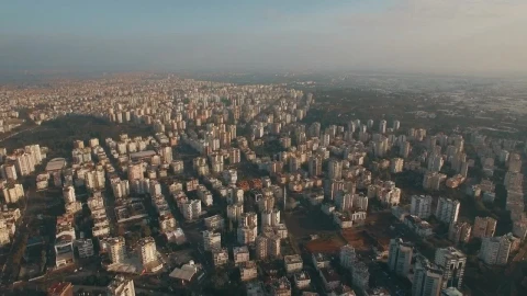 Stock Video High Above An Urban City Animated Wallpaper - Free Live Wallpaper