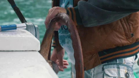 Stock Video Helm Of A Yacht Or Boat While Someone Is Sailing Animated Wallpaper - Free Live Wallpaper