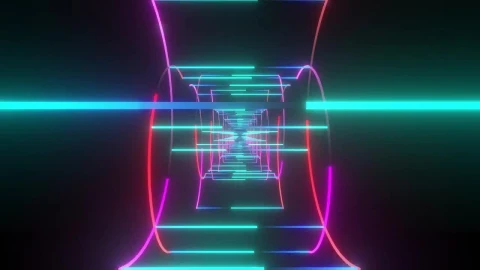 Stock Video Helices And Strands Of Neon Light Pastel D Animated Wallpaper - Free Live Wallpaper