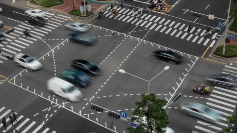 Stock Video Heavy Traffic In Seoul Animated Wallpaper - Free Live Wallpaper
