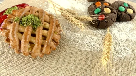 Stock Video Healthy Wheat Desserts Animated Wallpaper - Free Live Wallpaper