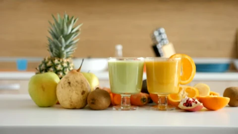 Stock Video Healthy Diet Promoting Fresh Fruit Smoothies Animated Wallpaper - Free Live Wallpaper