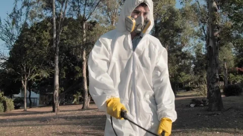 Stock Video Healthcare Workers Disinfecting A Park Animated Wallpaper - Free Live Wallpaper