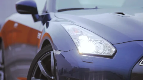 Stock Video Headlights Of A Modern Car Animated Wallpaper - Free Live Wallpaper