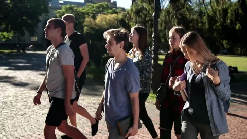 Stock Video Heading To A College Lecture Animated Wallpaper - Free Live Wallpaper