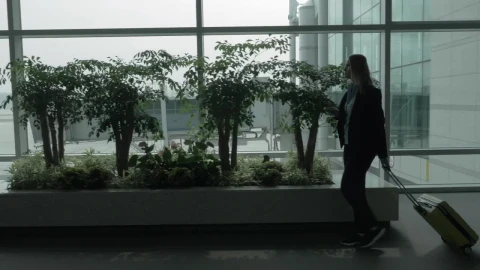 Stock Video Heading Through An Airport Animated Wallpaper - Free Live Wallpaper