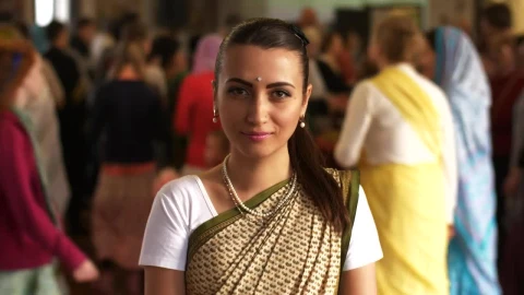 Stock Video Hare Krishna Woman Animated Wallpaper - Free Live Wallpaper