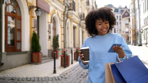 Stock Video Happy Woman With A Coffee Animated Wallpaper - Free Live Wallpaper