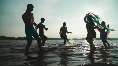 Stock Video Happy People At Sea On Their Vacation Animated Wallpaper - Free Live Wallpaper