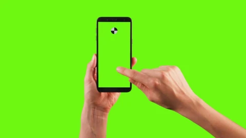 Stock Video Hands Using A Cellphone With Tracking Point On A Green Animated Wallpaper - Free Live Wallpaper