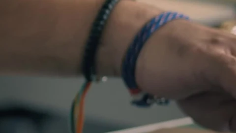 Stock Video Hands Of An Engineer Programming On A Pair Of Computers Animated Wallpaper - Free Live Wallpaper