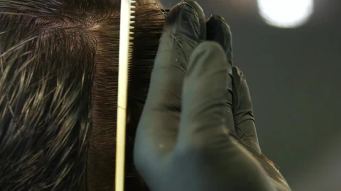 Stock Video Hands Of A Stylist Taking A Lock Of Hair Animated Wallpaper - Free Live Wallpaper