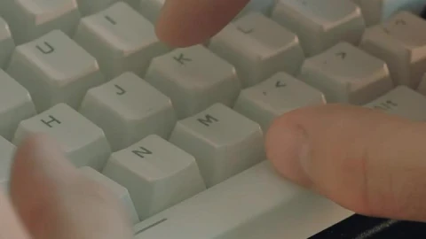 Stock Video Hands Of A Person Typing On A Computer Keyboard Animated Wallpaper - Free Live Wallpaper