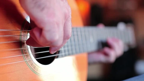 Stock Video Hands Of A Man Playing The Guitar Animated Wallpaper - Free Live Wallpaper