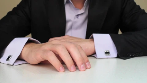 Stock Video Hands Of A Man In A Suit Doing A Waiting Animated Wallpaper - Free Live Wallpaper