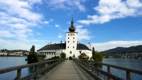 Stock Video Landscape Of An Ancient Castle In An Island Animated Wallpaper - Free Live Wallpaper
