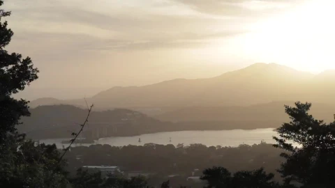 Stock Video Landscape Of A River With A Bridge Next To A Animated Wallpaper - Free Live Wallpaper