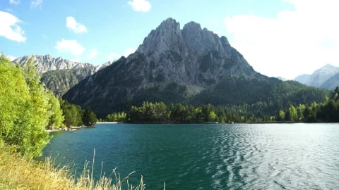 Stock Video Landscape Of A River Flowing Near A Mountain Animated Wallpaper - Free Live Wallpaper