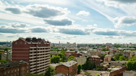 Stock Video Landscape From The Top Of A City On A Sunny Animated Wallpaper - Free Live Wallpaper