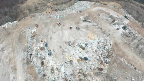 Stock Video Landfill Aerial View Animated Wallpaper - Free Live Wallpaper
