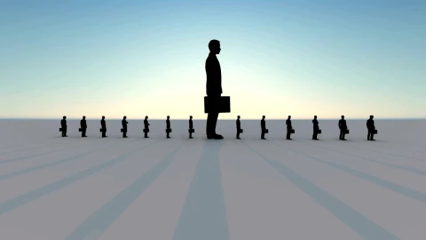 Stock Video Man In Nowhere In A Row Of Miniature Men Animated Wallpaper - Free Live Wallpaper