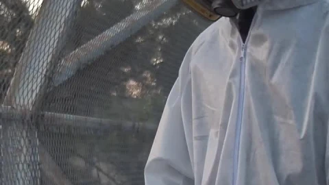 Stock Video Man In Hazmat Suit Animated Wallpaper - Free Live Wallpaper