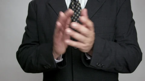 Stock Video Man In A Suit Clapping Animated Wallpaper - Free Live Wallpaper