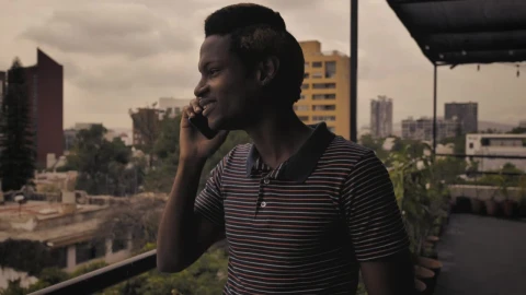 Stock Video Man Having A Nice Phone Call Animated Wallpaper - Free Live Wallpaper