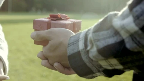 Stock Video Man Giving A Gift To A Woman Animated Wallpaper - Free Live Wallpaper