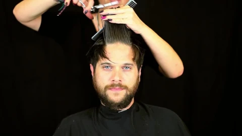 Stock Video Man Getting A Haircut Animated Wallpaper - Free Live Wallpaper