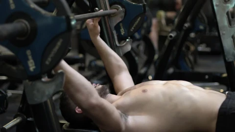 Stock Video Man Exercising With A Big Dumbbell Animated Wallpaper - Free Live Wallpaper