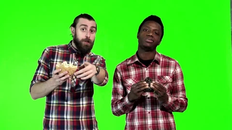 Stock Video Man Eating Burgers And Watching Animated Wallpaper - Free Live Wallpaper